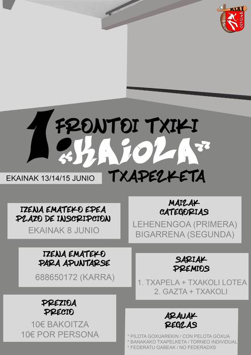 I. Frontoi Txiki "Kaiola" Txapelketa
