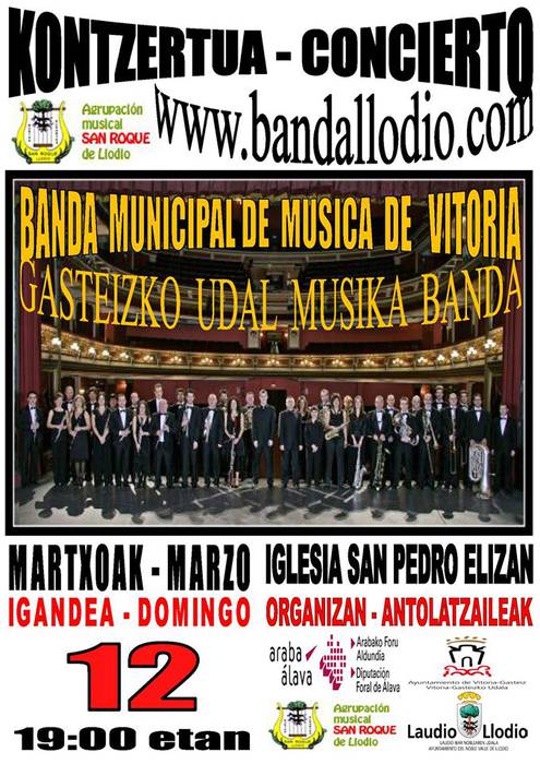 Laudio eta Gasteizko musika banden kontzertua