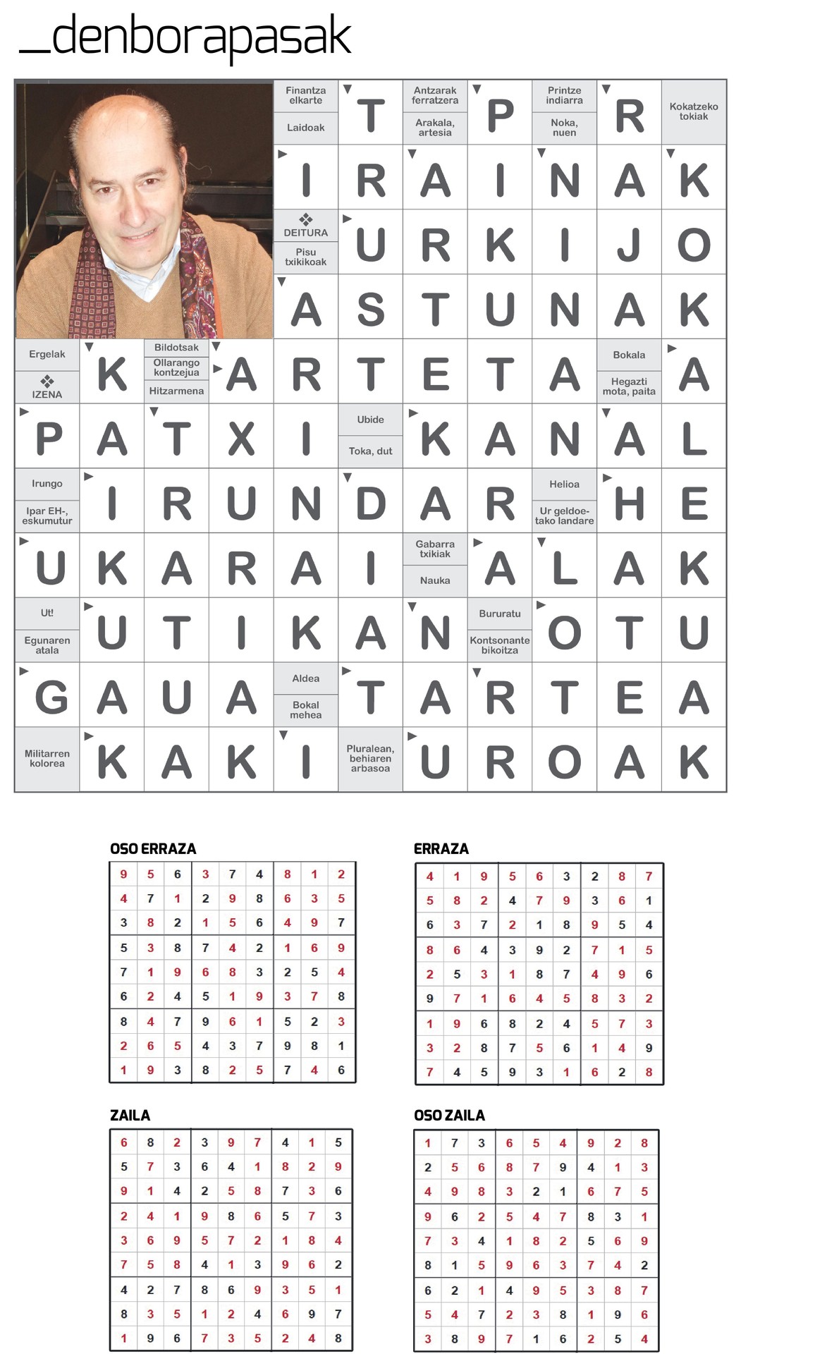 Egunkariaren 48. zenbakiko DENBORAPASEN EMAITZAK