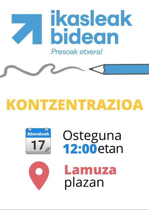 Ikasleak Bidean, presoak etxera!