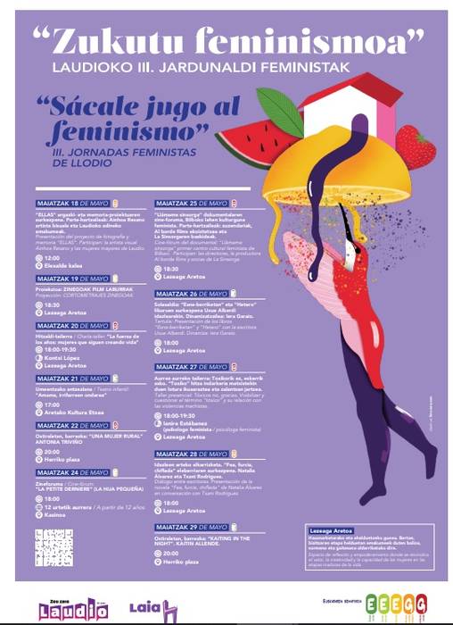 Laudiok III. Jardunaldi Feministak biziko ditu maiatzeko bigarren hamabostaldian