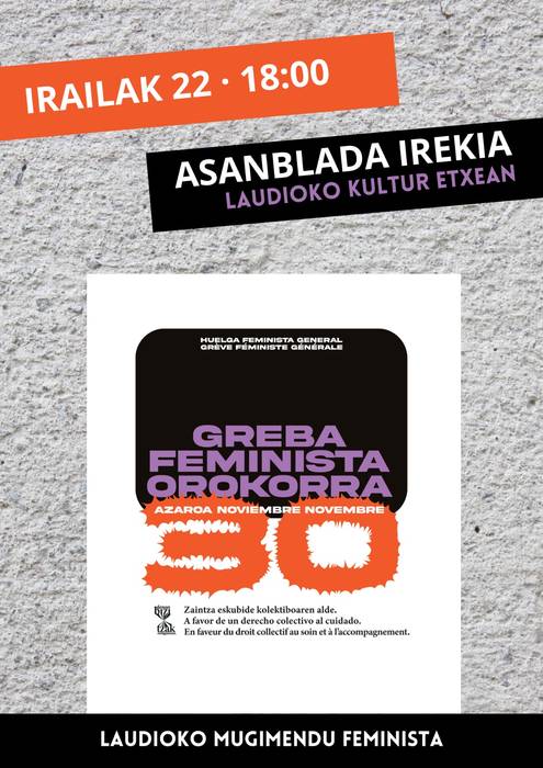 Greba feministari buruzko bilera