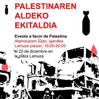 Palestinaren aldeko ekitaldia