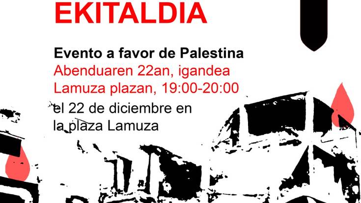 Palestinaren aldeko ekitaldia