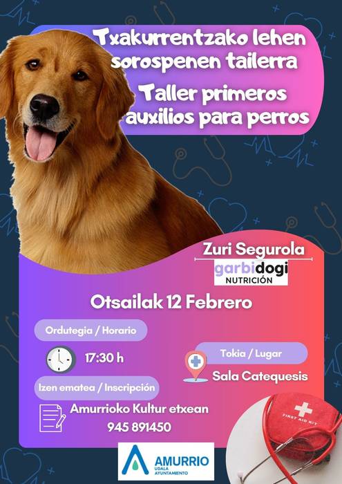 Txakurrentzako lehen sorospenen tailerra