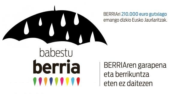 BERRIA babesteko sinadura bilketa