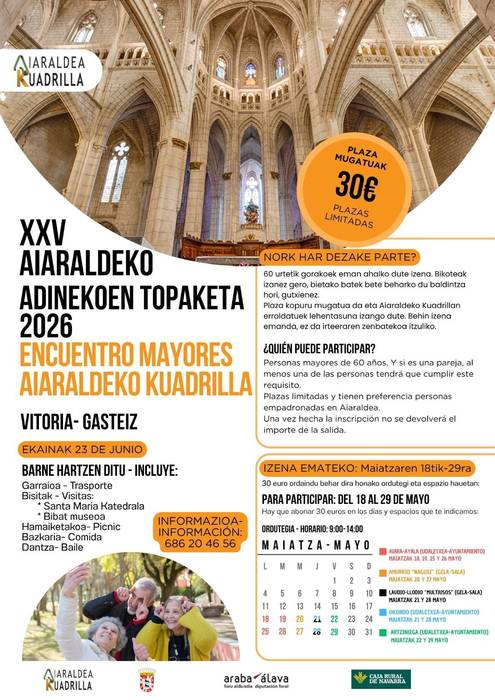 XXV. Aiaraldeko adinekoen topaketa