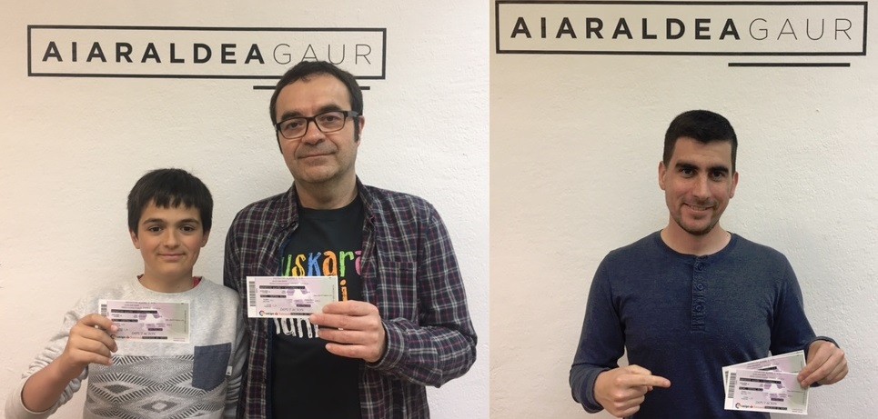 Gari Hernando Goitiak eta Oier Galindez Martinezek irabazi dituzte Alaves-Villareal partida ikusteko sarrera bikoitzak
