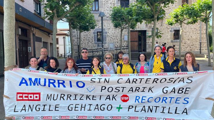 Amurrioko Correoseko postariek grebari eutsiko diote, enpresako zuzendaritzaren proposamena nahikoa ez dela iritzita