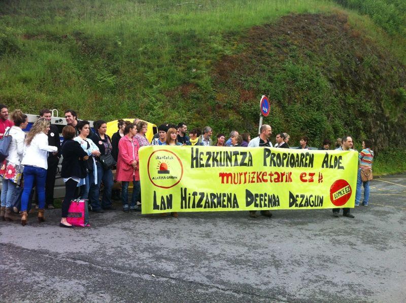 LOMCEren aurkako aldarrikapenak egin dituzte hainbat ikastetxetan