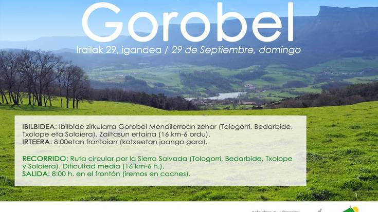 Gorobel mendi irteera