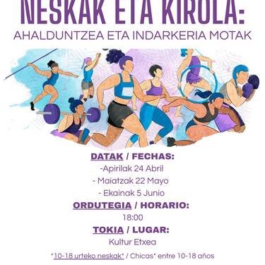 'Neskak eta kirola: Ahalduntzeak eta indarkeria motak' hitzaldia