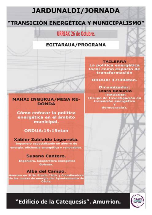 "Trantsizio energetikoa eta udalgintza"