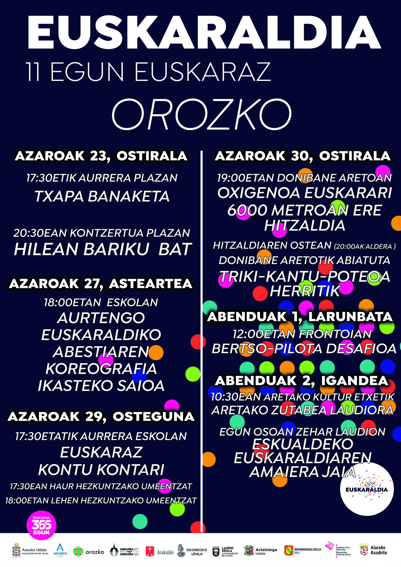 Orozkon hamaika ekintza ere Euskaraldiarekin bat egiteko