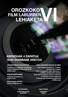 Orozkoko Film Laburren VI. Lehiaketa abiatu da
