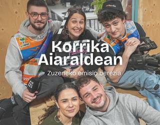 Korrika Aiaraldean zuzeneko saio berezia, hemen ikusgai