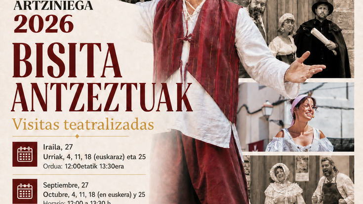 Artziniegak antzeztutako bost bisita-jardunaldi berri hartuko ditu udazken honetan