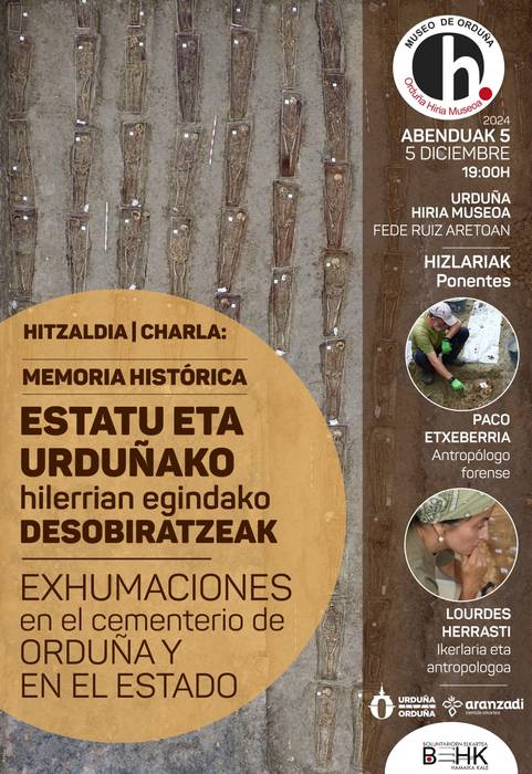 'Estatuan eta Urduñako hilerrian egindako desobiratzeak'