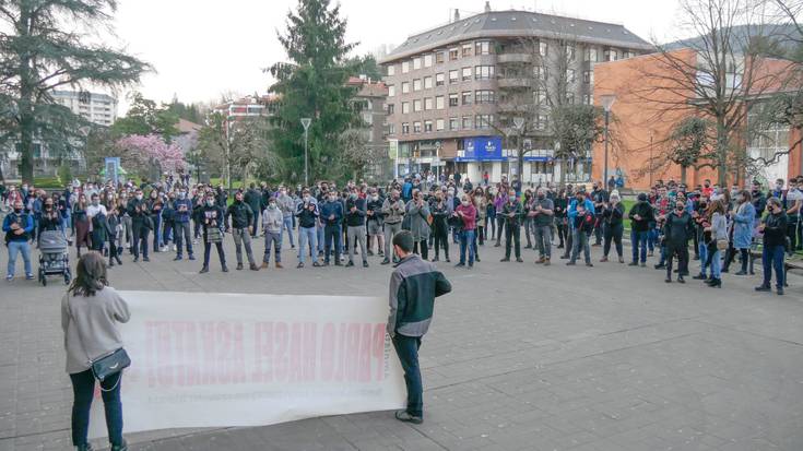 Lamuza plaza bete dute Pablo Haselen askatasuna eskatzeko