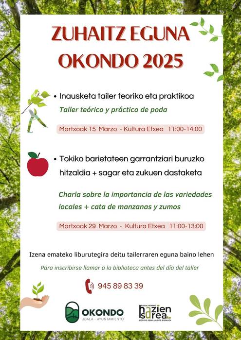 Zuhaitz Eguna: Tokiko espezieen garrantzia eta sagar sukuen dastatzea