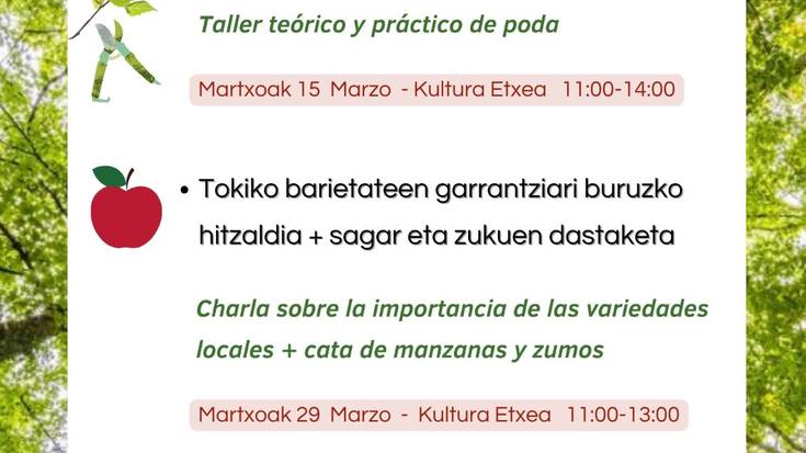 Zuhaitz Eguna: Tokiko espezieen garrantzia eta sagar sukuen dastatzea