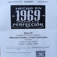 "Gran Reserva 69" bazkaria