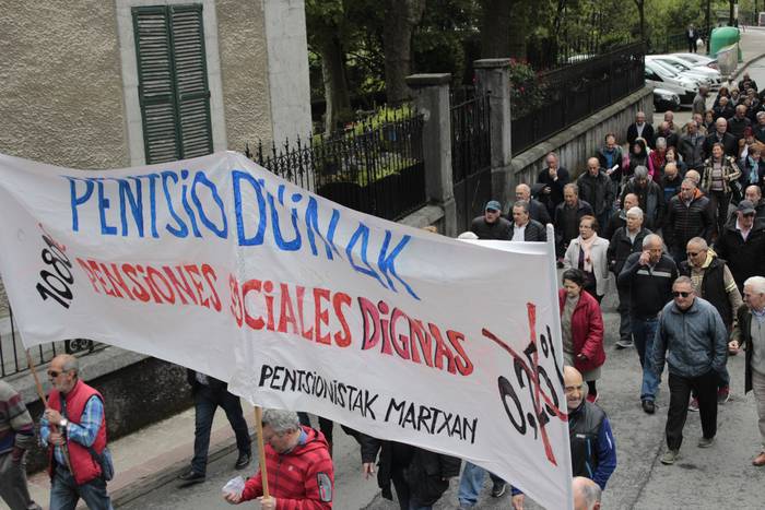 Eskualdeko manifestazioa deitu dute Aiaraldeko pentsionistek