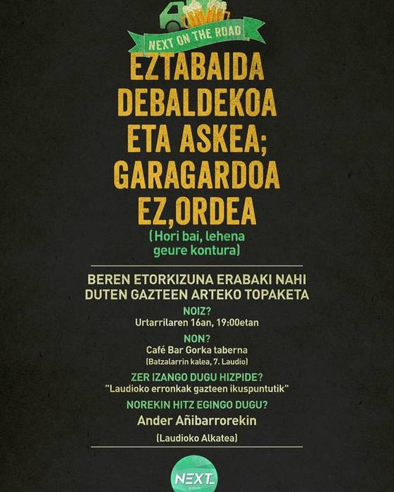 Gazteen eztabaida etorkizunera begirako erronkei buruz