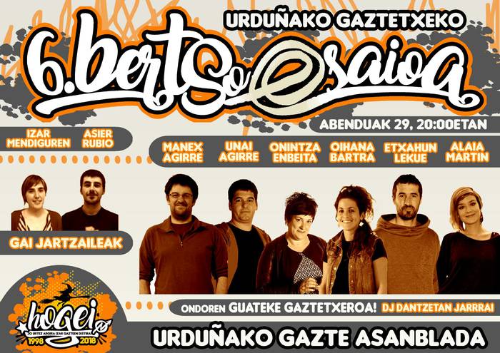 Gaztetxeko bertso saioa