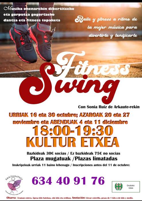 Fitness Swing ikastaroa