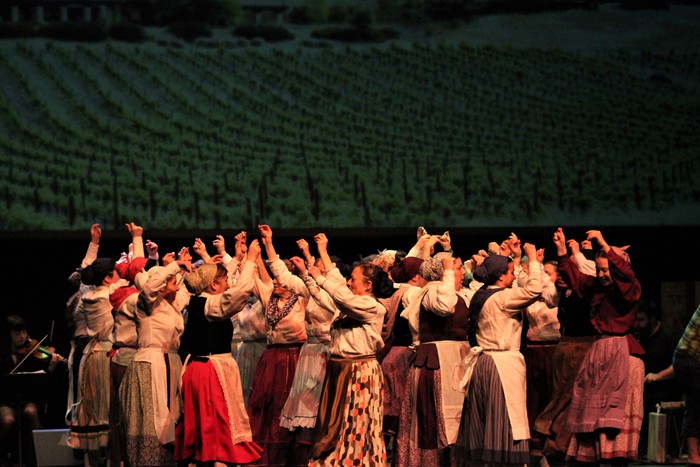 Eskualdeko ehundik gora dantzari eta musikarik koloreztatu zuten Amurrio Antzokiko oholtza - 142