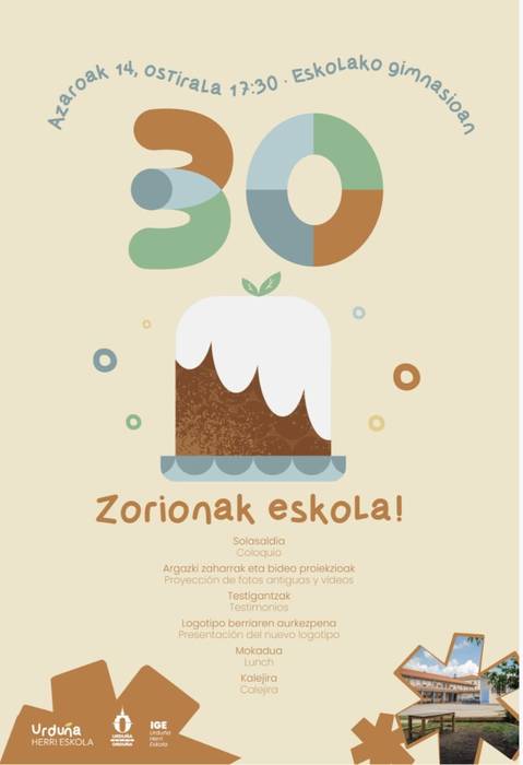 Urduñako Herri Eskolaren 30. urteurrena