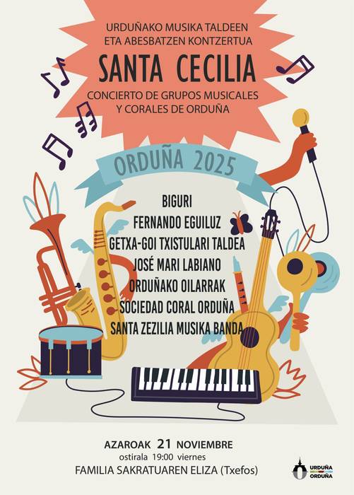 Urduñako musika taldeen eta abesbatzen kontzertua