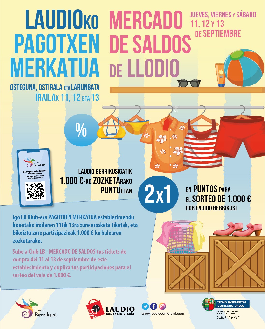 Udako Pagotxen merkatuaren edizio berria Laudioko kaleetan