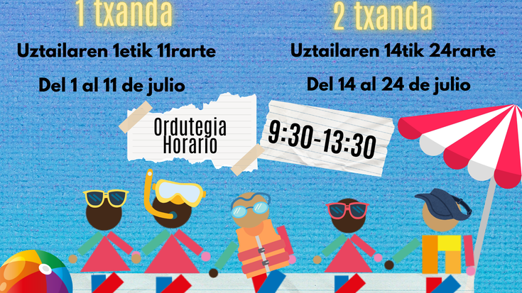 Aurtengo Udalekuetan aurrematrikula egiteko epea zabalik dago