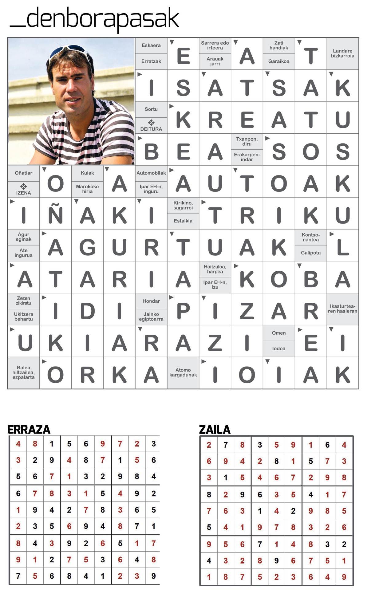 Aiaraldea Egunkariko 57. zenbakiko DENBORAPASEN-EMAITZAK