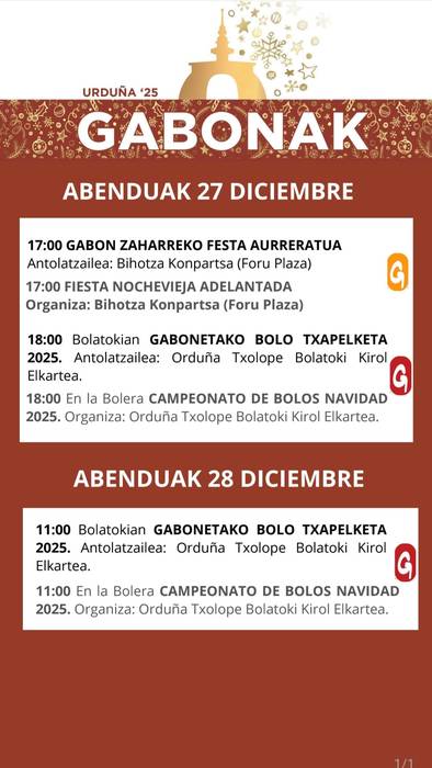 Gabonetako bolo txapelketa