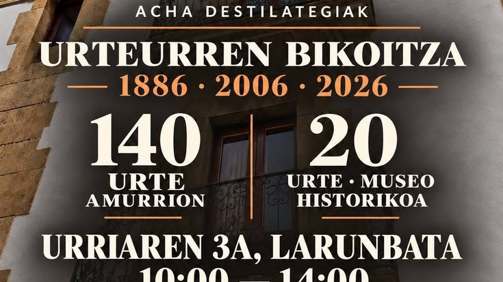 Acha Destilategien urteurren bikoitza