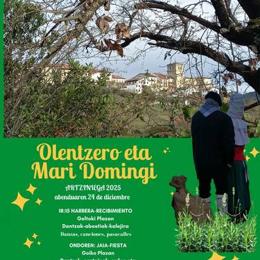 Olentzero eta Mari Domingi Artziniegan