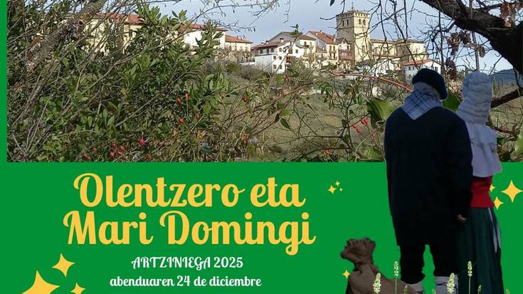 Olentzero eta Mari Domingi Artziniegan
