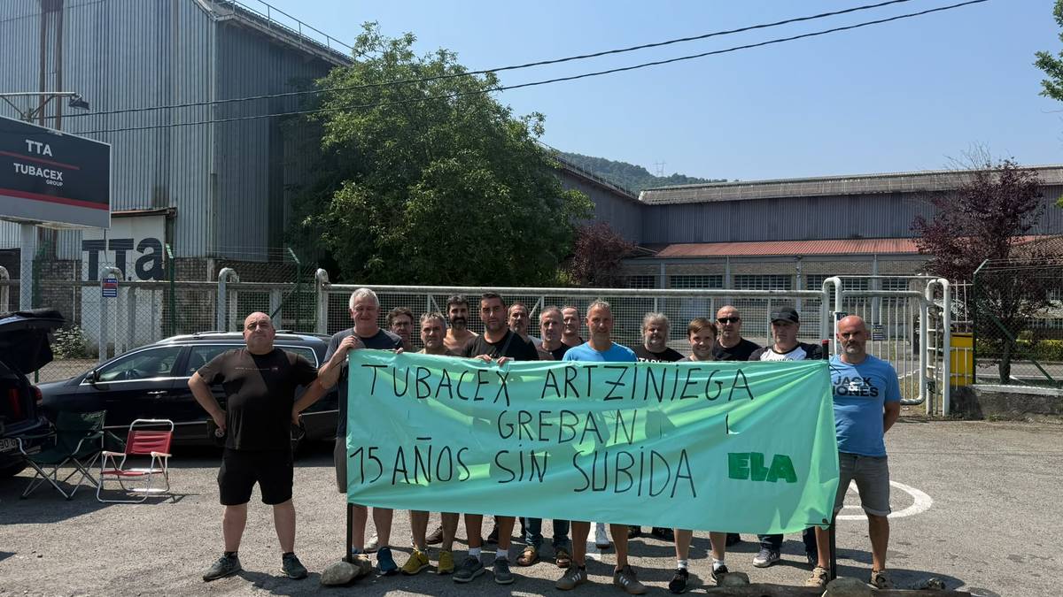 Grebara joko dute Tubacex Taylorreko langileek, azkenengo 15 urtetan izoztuta izan baitute soldata
