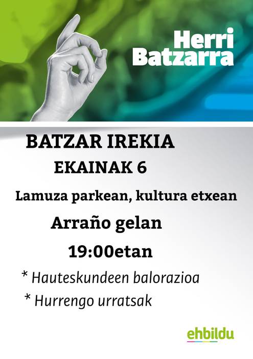 EH Bilduren Herri batzar irekia