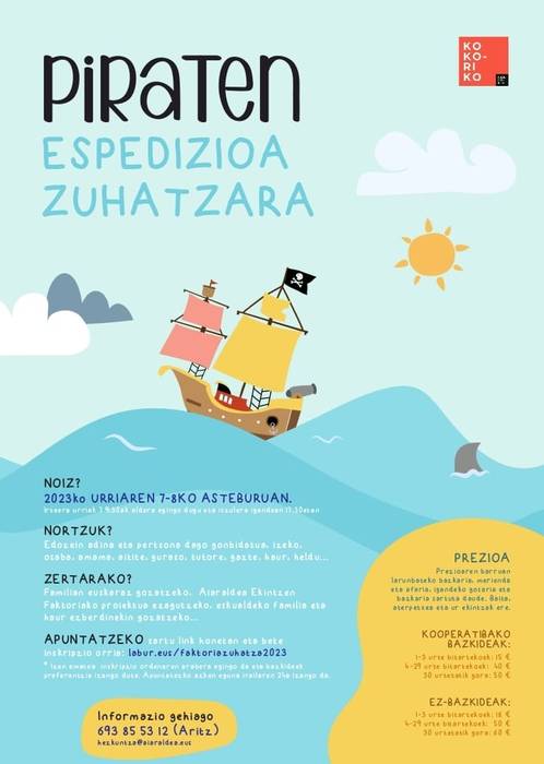 Piraten espedizioa Zuhatzara