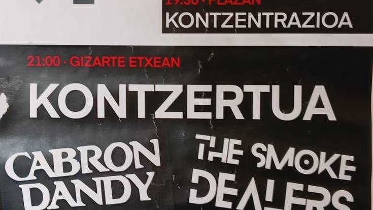 Presoen aldeko elkarretaratzea eta kontzertuak