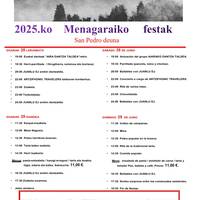 Menagaraiko Festak: Igandea