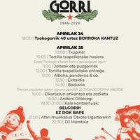 Txokogorriren 40. urteurren jaia