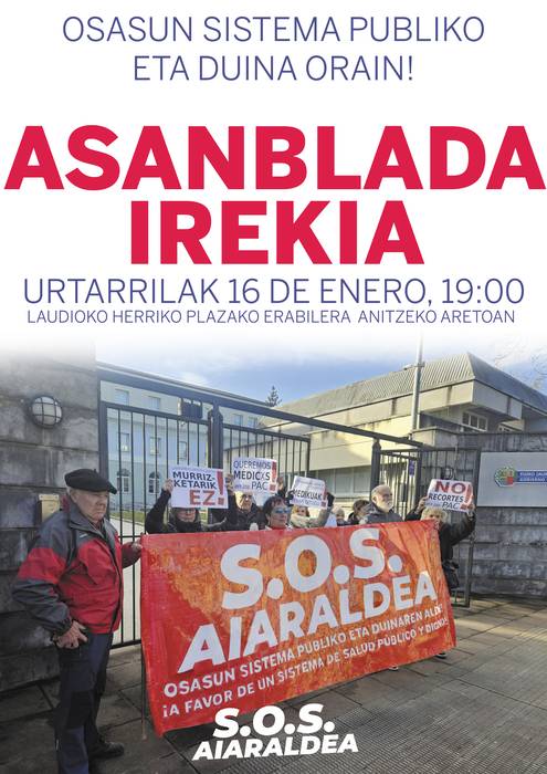 Osasun sistema publiko eta duinaren aldeko asanblada