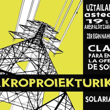 Solaria proiektuari buruzko hitzaldia