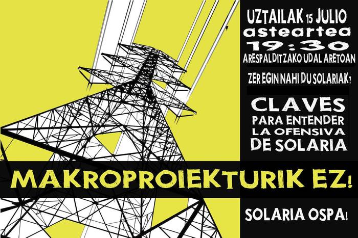 Solaria proiektuari buruzko hitzaldia