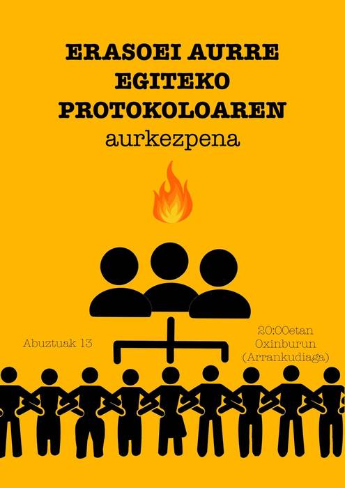 Erasoei aurre egiteko protokoloaren aurkezpena